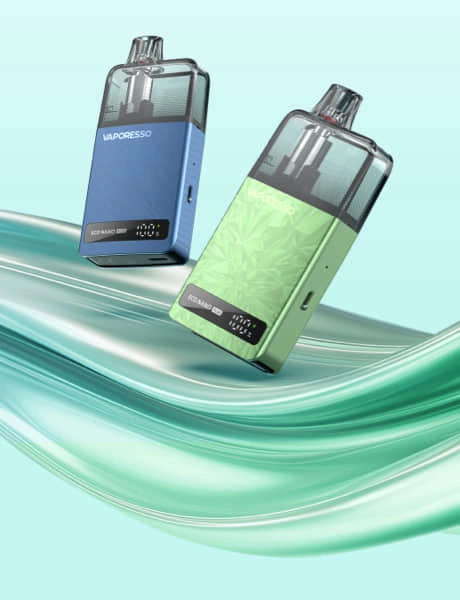 The Eco Nano Plus features a massive 10ml pod. A single fill delivers significantly more puffs. Enjoy extended use with far fewer refills. This powerful performance is supported by a long-lasting 1400mAh battery and upgraded COREX Smooth Heating for consistent smooth and rich flavor throughout every puffs.