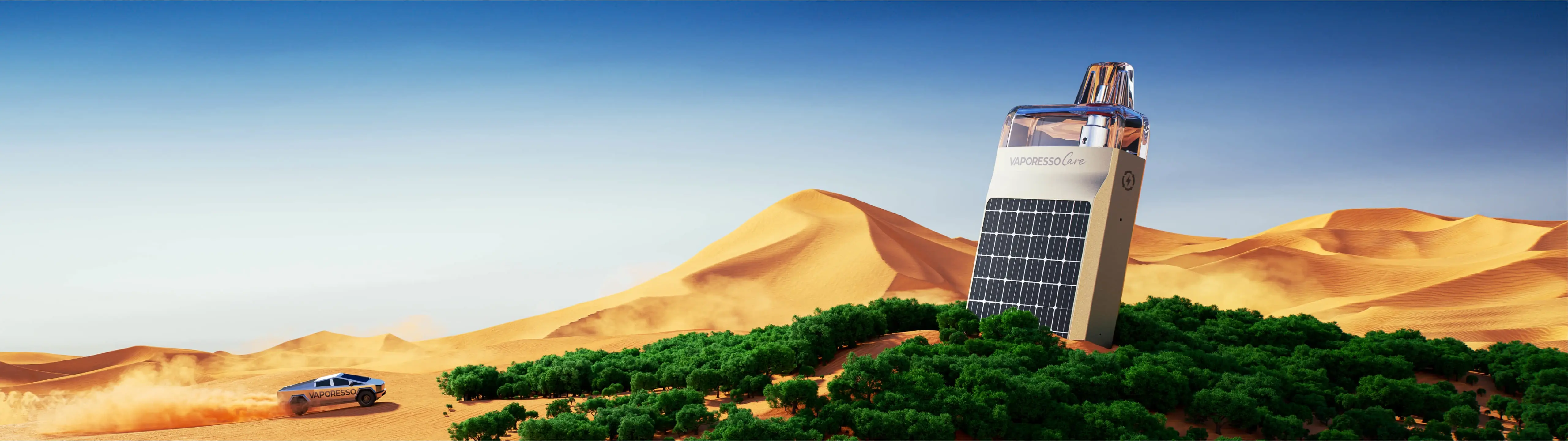 VAPORESSO's global eco-empowerment initiative promoting sustainable practices in vape manufacturing and supplies.