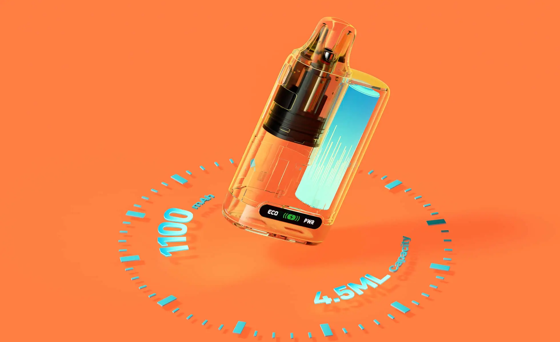 vaporesso, vibe nano, 1100mAh, 4.5ml capacity